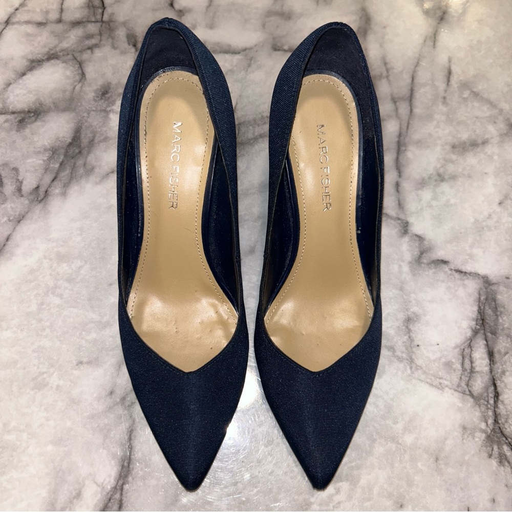 Marc Fisher - Zala Block Heel Pointy Toe Pump